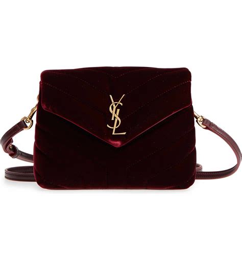 ysl toy loulou matelassé velvet crossbody bag|saint laurent ysl crossbody bag.